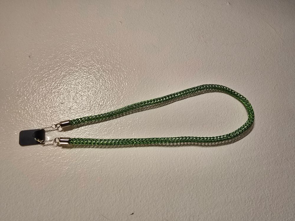 Green viking single knit chain necklace 