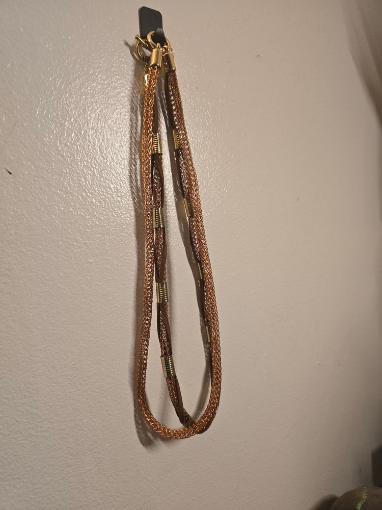 Viking single knit copper chain necklace