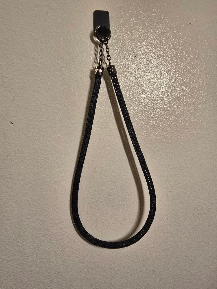 Viking double knit black chain necklace